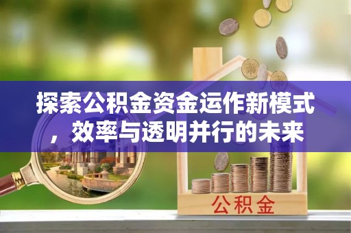 长滨探索公积金资金运作新模式，效率与透明并行的未来