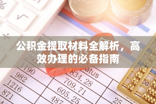 长滨公积金提取材料全解析，高效办理的必备指南
