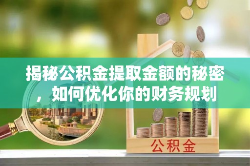 长滨揭秘公积金提取金额的秘密，如何优化你的财务规划