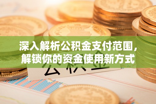 长滨深入解析公积金支付范围，解锁你的资金使用新方式